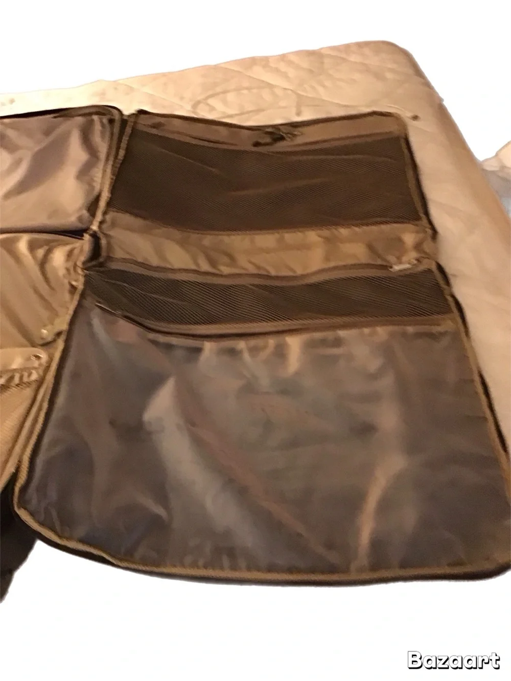 Vintage Samsonite 1910 Wheeled Black Travel Garment Bag with Telescoping Handle